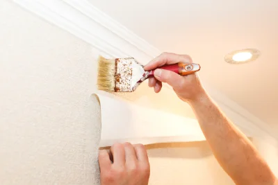 Pose de papier peint à Amendeuix-Oneix — revêtements muraux et toiles de verre